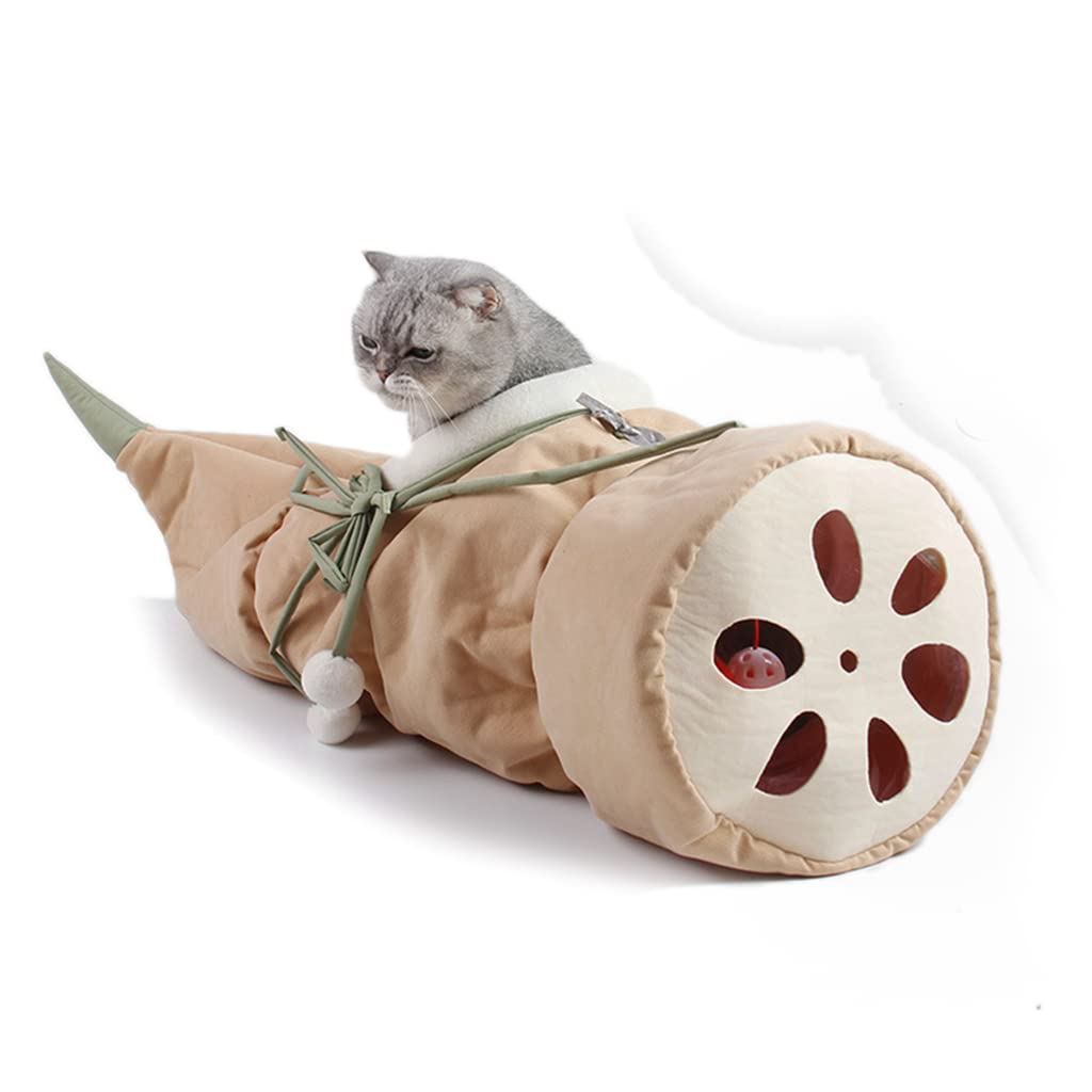 ★子猫ベッドクッション3種、子猫遊び台2個、遊びトンネル1個♪＆可変ゲージ★ Amazon | ZENSUGI 猫トンネル レンコン 猫遊び トンネル 猫寝袋 可愛い